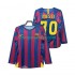 Camisolas FC Barcelona Lionel Messi 30 Champions League 2005 Retro Homem Casa 2006 Manga Comprida
