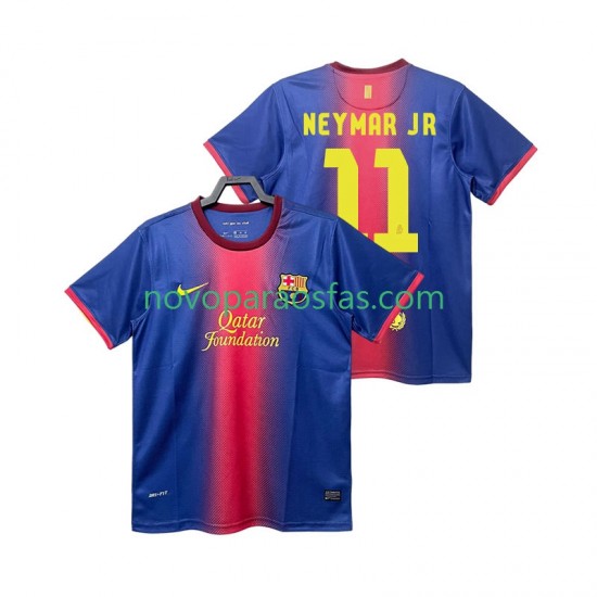 Camisolas FC Barcelona Neymar JR 11 2012 2013 Retro Homem Casa Manga Curta