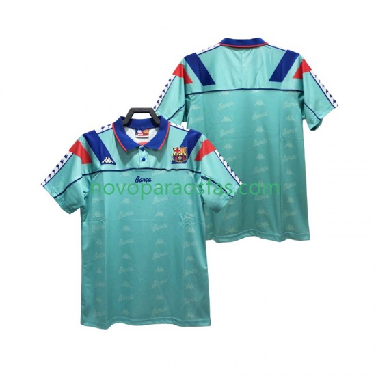Camisolas FC Barcelona 1992 1995 Retro Homem Visitante Manga Curta