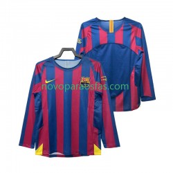 Camisolas FC Barcelona Champions League 2005 Retro Homem Casa 2006 Manga Comprida