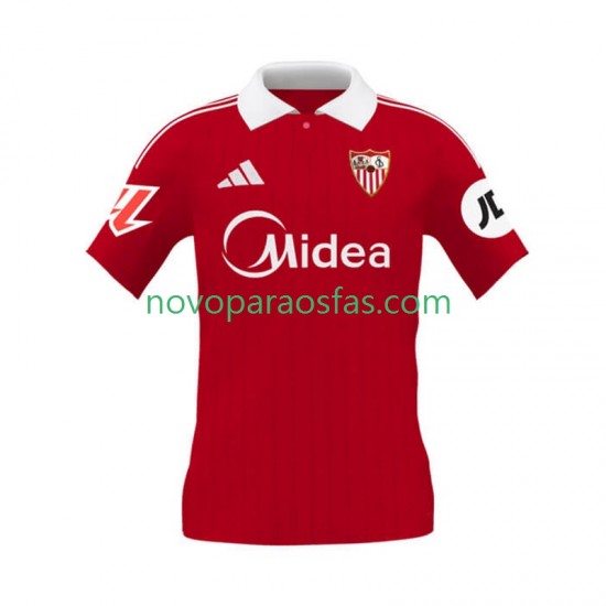 Camisolas Sevilla FC Homem Visitante 2025-2026 Manga Curta
