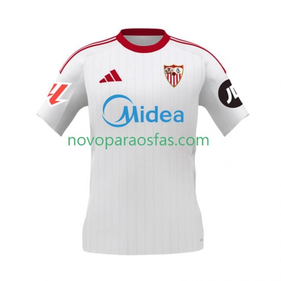 Camisolas Sevilla FC Homem Casa 2025-2026 Manga Curta