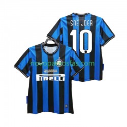 Camisolas Inter de Milão SNEIJDER 10 2009 Retro Homem Casa 2010 Manga Curta