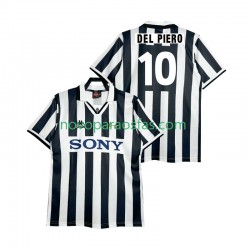 Camisolas Juventus DEL PIERO 10 1995 1996 Retro Homem Casa Manga Curta