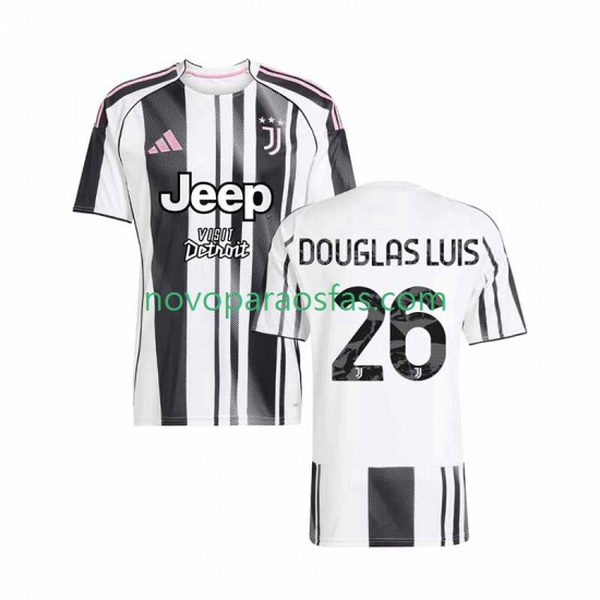 Camisolas Juventus Douglas Luiz 26 Homem Casa 2025-2026 Manga Curta