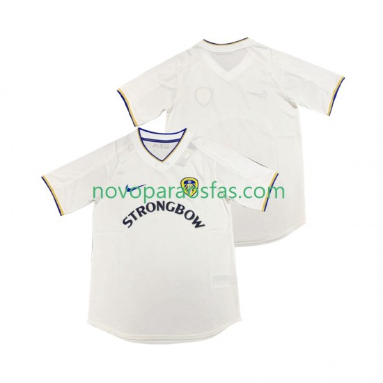 Camisolas Leeds United 2000 2001 Retro Homem Casa Manga Curta
