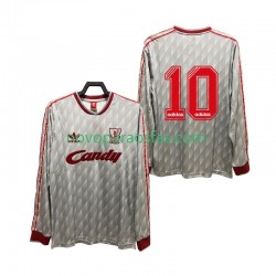 Camisolas Liverpool 10 1989 1991 Retro Homem Visitante Manga Comprida