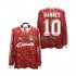 Camisolas Liverpool BARNES 10 1989 1991 Retro Homem Casa Manga Comprida