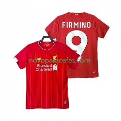Camisolas Liverpool FIRMINO 9 2019 2020 Retro Homem Casa Manga Curta