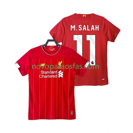 Camisolas Liverpool M SALAH 11 2019 2020 Retro Homem Casa Manga Curta