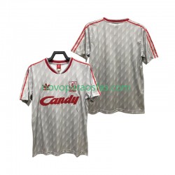Camisolas Liverpool 1989 1991 Retro Homem Visitante Manga Curta