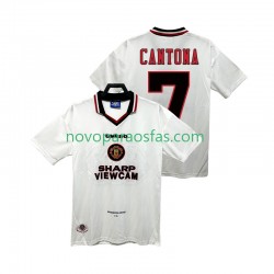 Camisolas Manchester United CANTONA 7 1996 1997 Retro Homem Visitante Manga Curta