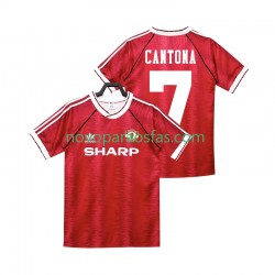 Camisolas Manchester United CANTONA 7 1990 1992 Retro Homem Casa Manga Curta