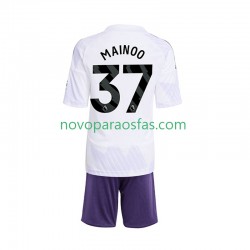 Camisolas Manchester United Kobbie Mainoo 37 Criança Visitante 2025-2026 Manga Curta