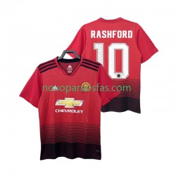 Camisolas Manchester United RASHFORD 10 2018 2019 Retro Homem Casa Manga Curta