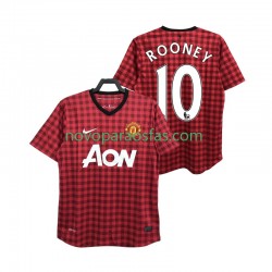 Camisolas Manchester United ROONEY 10 2012 2013 Retro Homem Casa Manga Curta