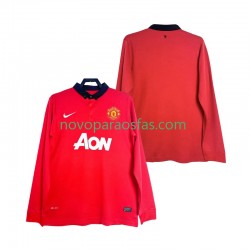 Camisolas Manchester United 2013 2014 Retro Homem Casa Manga Comprida