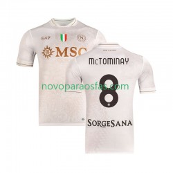 Camisolas Napoli Scott McTominay 8 Homem Visitante 2025-2026 Manga Curta