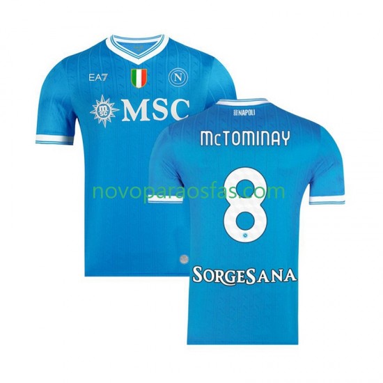 Camisolas Napoli Scott McTominay 8 Homem Casa 2025-2026 Manga Curta