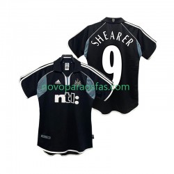 Camisolas Newcastle United SHEARER 9 2000 2001 Retro Homem Visitante Manga Curta