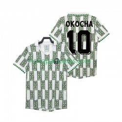 Camisolas Nigéria OKOCHA 10 Retro Homem Visitante 1994 Manga Curta