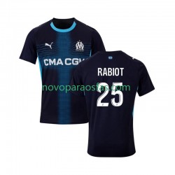 Camisolas Olympique de Marseille Adrien Rabiot 25 Homem Visitante 2025-2026 Manga Curta