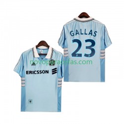 Camisolas Olympique de Marseille Gallas 23 Retro Homem Visitante 1998 1999 Manga Curta