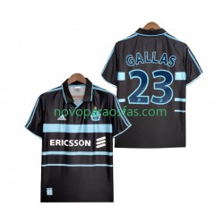 Camisolas Olympique de Marseille Gallas 23 2000 Retro Homem Alternativo 1999 Manga Curta