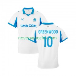 Camisolas Olympique de Marseille Mason Greenwood 10 Homem Casa 2025-2026 Manga Curta