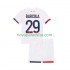 Camisolas Paris Saint-Germain Bradley Barcola 29 Criança Visitante 2025-2026 Manga Curta