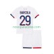 Camisolas Paris Saint-Germain Bradley Barcola 29 Criança Visitante 2025-2026 Manga Curta