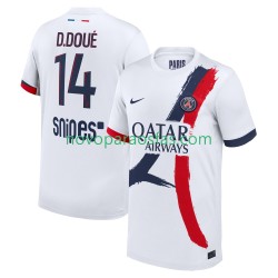 Camisolas Paris Saint-Germain Desire Doue 14 Homem Visitante 2025-2026 Manga Curta