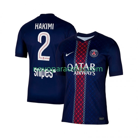 Camisolas Paris Saint-Germain Hakimi 2 Homem Casa 2025-2026 Manga Curta