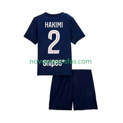 Camisolas Paris Saint-Germain Hakimi 2 Criança Casa 2025-2026 Manga Curta