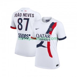 Camisolas Paris Saint-Germain Joao Neves 87 Homem Visitante 2025-2026 Manga Curta