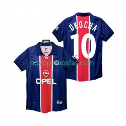Camisolas Paris Saint-Germain OKOCHA 10 Retro Homem Casa 1998 1999 Manga Curta