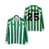 Camisolas Real Betis FINIDI 25 1996 1997 Retro Homem Casa Manga Comprida