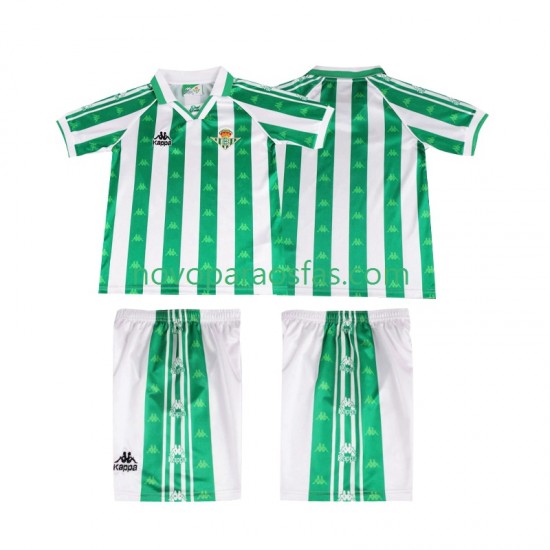 Camisolas Real Betis 1996 1997 Retro Criança Casa Manga Curta