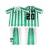 Camisolas Real Betis Tomas Olias 20 1996 1997 Retro Criança Casa Manga Curta