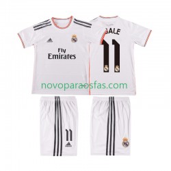 Camisolas Real Madrid BALE 11 2013 2014 Retro Criança Casa Manga Curta