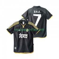 Camisolas Real Madrid Raul 7 2001 Retro Homem Visitante 1999 Manga Curta