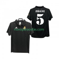 Camisolas Real Madrid ZIDANE 5 2003 Retro Homem Visitante 2002 Manga Curta