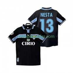 Camisolas SS Lazio NESTA 13 Retro Homem Visitante 1998 1999 Manga Curta