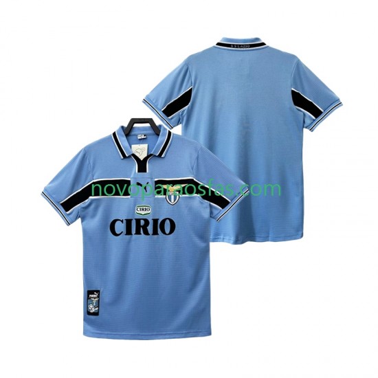 Camisolas SS Lazio Retro Homem Casa 1998 1999 Manga Curta