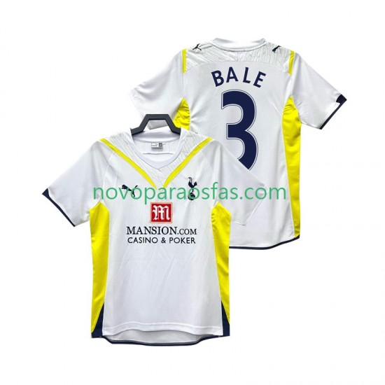 Camisolas Tottenham Hotspur BALE 3 2009 Retro Homem Casa 2010 Manga Curta