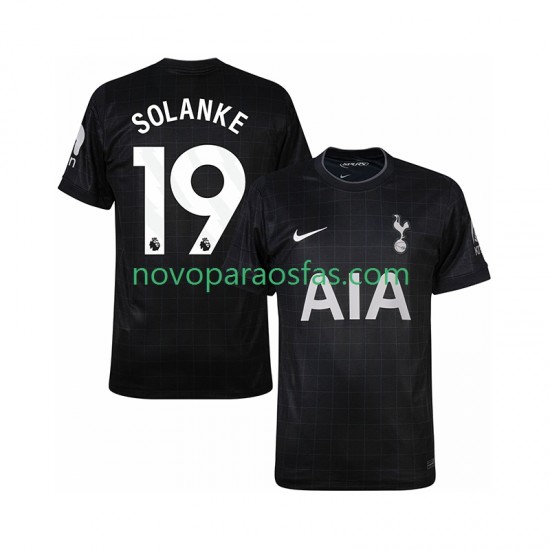 Camisolas Tottenham Hotspur Solanke 19 Homem Visitante 2025-2026 Manga Curta