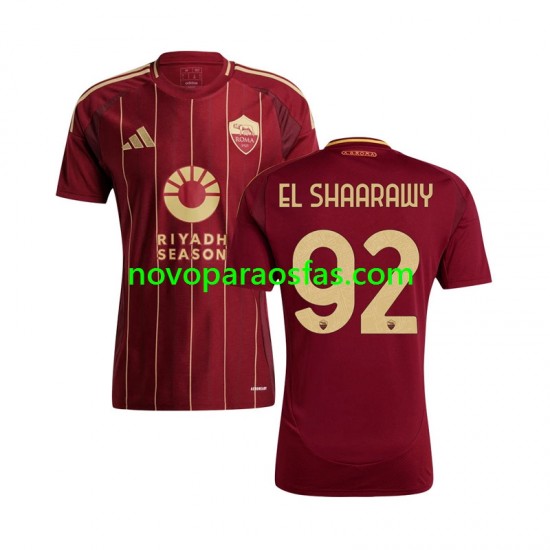 Camisolas AS Roma Stephan El Shaarawy 92 Homem Casa 2024-2025 Manga Curta