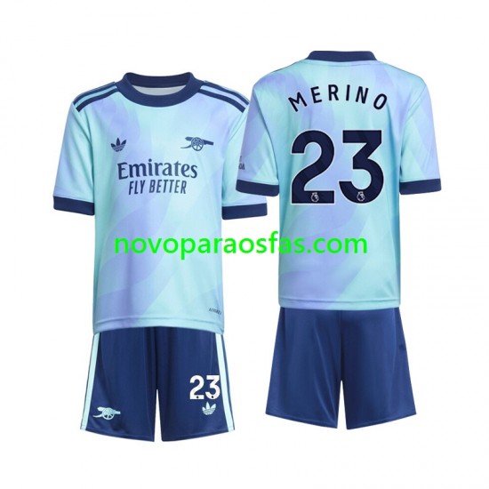 Camisolas Arsenal Merino 23 Criança Alternativo 2024-2025 Manga Curta