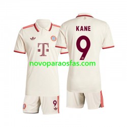Camisolas Bayern de Munique Kane 9 Criança Alternativo 2024-2025 Manga Curta