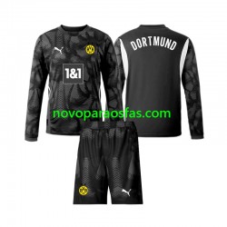 Camisolas Borussia Dortmund Guarda-redes Criança Quarto 2024-2025 Manga Comprida